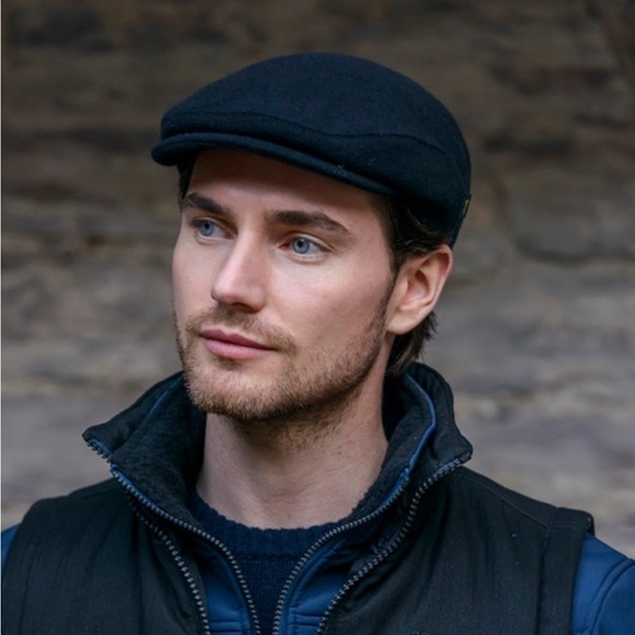 Dorfman Pacific Co Scala Classico Newsboy Wool Hat Cap Dark Grey Small - Picture 1 of 11